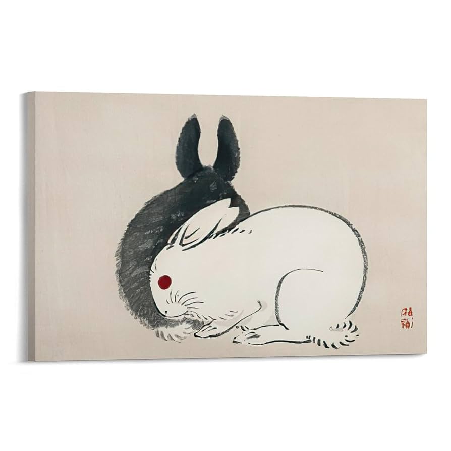 ウサギの油絵【兎伯爵】1点物の原画/作者サイン入り/F8号キャンバス ウサギの油絵【兎伯爵】1点物の原画/作者サイン入り/F8号キャンバス